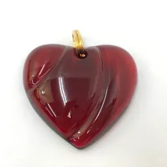Baccarat バカラ ハートクリスタル ペンダントトップ レッド 質量/124.6g 本体のみ
