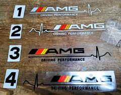 メルセデス・ベンツ　AMG ステッカー　お1つお選び下さい　反射シルバー