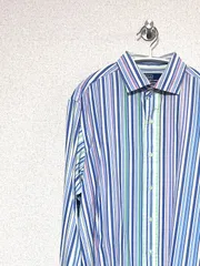 【Polo by Ralph Lauren】90s L/S WESTERTON マルチストライプシャツ M ポニー無し ポロラルフローレン ヴィンテージ 古着
