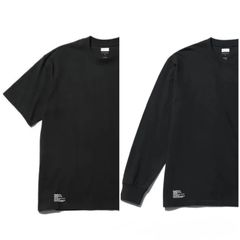 ２点まとめ買い FreshService 2-PACK CORPORATE L/S TEE Mサイズ BLACK 1枚 & 2-PACK CORPORATE S/S TEE Mサイズ BLACK 1枚