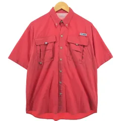 古着 コロンビア Columbia PFG ボタンダウン 半袖 フィッシングシャツ メンズM相当/eaa557869