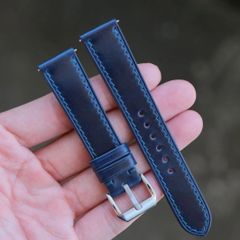 フラットタイプ　腕時計革ベルト 最高級　コードバンレザー  時計バンド 本革 腕時計バンド 交換ベルト 凸型 特殊形状 9mm 10mm 12mm 〜 17mm 18mm 19mm 20mm 21mm 22mm 23mm 24mm 交換用工具付