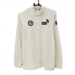 パーリーゲイツ 長袖ハイネックシャツ 白×ネイビー 表微起毛 ハーフジップ  メンズ 5(L) ゴルフウェア PEARLY GATES