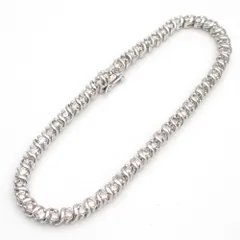 2024年最新】K18WG ダイヤモンド2.00ct テニスブレスレットの人気 