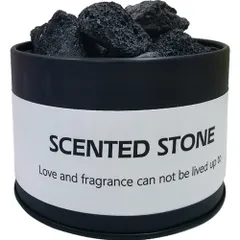 【人気商品】テーブル アロマディフューザー 玄関 ストーン インテリア 火山岩 ブリキ缶 ギフト アロマストーン 空気浄化（火山岩） アロマ