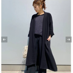 【AP STUDIO】ショールカラーニットガウン　美品　2020年製