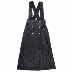Zara ザラ ブラック フェイクレザー ベルト ピナフォア スカートジャンパースカートサイズM レディース 【中古】