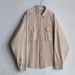 ザラ ZARA高級素材 リネン100 ミリタリージャケット キャメル L〜XL 