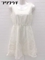 ◇ any SiS エニィスィス ノースリーブ 膝丈 ワンピース サイズ2 オフホワイト レディース 【中古】 【1103020012882】のサムネイル