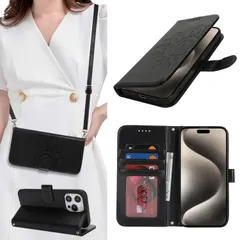 【即日発送】【在庫処分】Plusスマホケース iPhone16 手帳型iPhone16 Plusショルダー ケース 肩掛け首かけ斜めがけショルダー ケースiPhone16 Plus手帳型 Cavor ケースアイホン16 Plusケースカード収納 iPhone1