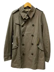 Edition (エディション) トレンチコート 裏チェック スプリングコート 46 カーキ メンズ/025