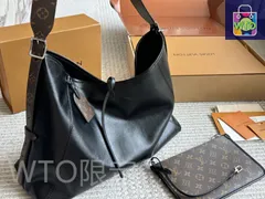 【今日特価】Louis Vuitton ルイヴィトン キャリーオール ダーク 柔らかい羊皮革製-WTO輸入2