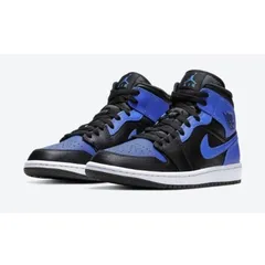 【送料無料★匿名配送★新品】国内黒タグ NIKE AIR JORDAN 1 MID HYPER ROYAL BLACK WHITE 554724-077 US9/27cm