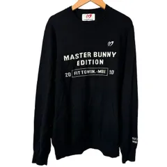 マスターバニー MASTER BUNNY ニット セーター ゴルフウェア ロゴ 黒 ブラック 4 M相当のサムネイル