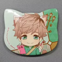 【中古】バッジ・ピンズ(キャラクター) 皆木綴 「A3!(エースリー) in ナンジャタウン 2018 ねこ型缶バッジコレクション 春組・秋組」