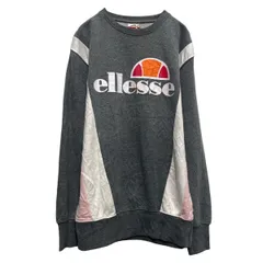 ellesse プリント スウェット トレーナー エレッセ レディース M~ グレー プルオーバー 裏起毛 古着卸 アメリカ仕入 a609-6791のサムネイル