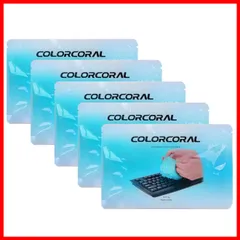 キーボード 掃除 COLORCORAL スライム ジェルクリーナー （70g×5袋 ブルー） 隙間のゴミとホコリ取り PC 車内清掃 部屋の隅など簡単お掃除 粘着クリーナー 繰り返し使える 柔らかい