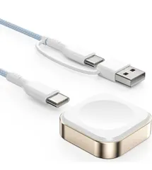 ★LVFAN アップルウォッチ用 充電器 for apple ｗatch用 充電器 USB-C 充電ケーブル マグネット式充電機 持ち運び便利 軽量 急速充電 iｗatch Series用