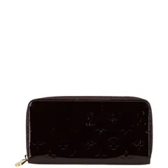     中古 ルイヴィトン 財布 モノグラム ヴェルニ ジッピーウォレット ラウンドファスナー 長財布 M93522 アマラント パープル ABランク エナメル パテントレザー レディース LOUIS VUITTON 【送料無料】【名谷店】