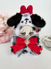 ぬい服 10cm ちびぐるみ おすわり 斑点犬 着せ替え服 ぬいぐるみ服 ちびぐるみ にじぱぺっと いつぬい きぐるみ あんスタ  推しぬい 綿人形