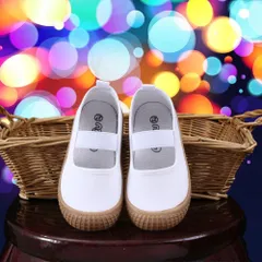 ☆ ブラウン ☆ 32(19cm) ☆ キッズ 上履き 室内シューズ 無地 幅広 gshoes6016 幅広 上履き 子供 うわばき 上履 うわぐつ 上靴 バレーシューズ スクールシューズ 室内履き 子ども キッズ 男の子 女の子 保育園 幼稚園 小学生のサムネイル
