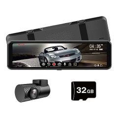 車内リアカメラ+microSDカードセット MDR-C013B MAXWIN(マックスウィン) ドライブレコーダー 10.88インチ 後方特化 デジタルインナーミラー ワイド 2K 1080P 車内リアカメラ microSD 32GB MDR-C013B-SE