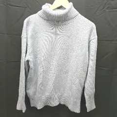 ◇ AMERICAN HOLIC タートルネック シンプル 春色 長袖 ニット セーター サイズL ライトブルー レディース E  【1303160009456】