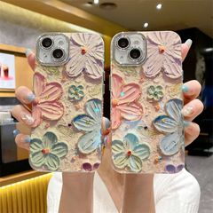 スマホケース 韓国 iPhone14 Pro 16 ケース おしゃれ 花柄 アイフォン15  アイホン13 12 携帯ケース スマホ 携帯 iPhoneケース かわいい iPhone16 iPhone13 iPhone14PROfengxz79
