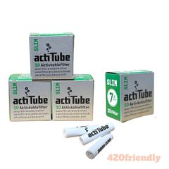420friendly actiTube  活性炭フィルター ３箱/EXTRA SLIM [ スリム：7mm ]