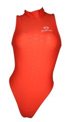 SWIMHXBY 競泳水着 レディース オレンジ バックジップ  ウォーターポロ S-7XL