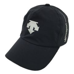 中古 デサントゴルフ DESCENTE GOLF レインキャップ F(57-59cm) ブラック 黒 梅雨対策