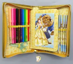 【中古】文房具その他 ベル Zip-Up ステーショナリーキット 「美女と野獣」 ディズニーストア限定