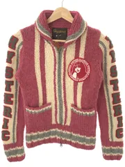 HYSTERIC GLAMOUR ヒステリックグラマー HEAVY ワッペン装飾カウチンニットブルゾン ピンク FREEのサムネイル