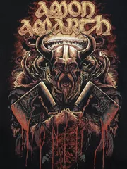 Amon Amarth-Oden wants you  ブラック　メタル　バイキング　tシャツ  両面プリント　KISS 　メタリカ　メガデス