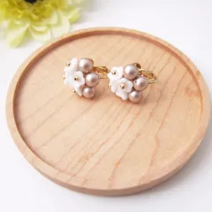 ブーケイヤリング(アーモンド)