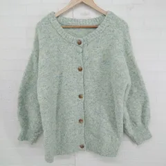 mysty woman ミスティウーマン オーバーサイズ ニット カーディガン E 28208