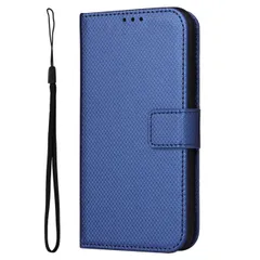 Galaxy S23 ケース 手帳 SC-51D SCG19 ギャラクシーs23  チェックレザー シンプル 手帳 ケース 【Color】 ブルー