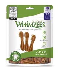 【同梱不可】【2個セット】 ウェルペット・ジャパン　ウィムズィーズ ハブラシ XS 超小型犬向け （体重2-7kg） 30個入り 225gのサムネイル