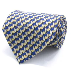 ウンガロ ブランド ネクタイ 総柄 ドット パネル柄 シルク イタリア製 PO メンズ ブラック emanuel ungaro 【中古】のサムネイル