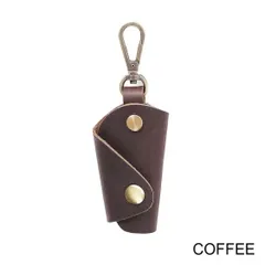 本革　キーケース　コーヒー　ミニキーホルダー　ファッショナブル　クリエイティブ　コンパクト　機能的　皮小物