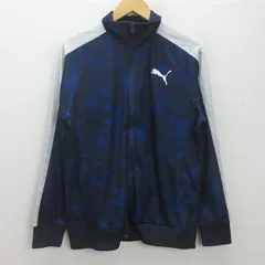 G■プーマ/PUMA トラックジャケット/ジャージ【XL】青紺/men's/76【中古】■