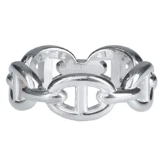 HERMÈS シルバー 　シェーヌダンクル　53 Hermes エルメス シェーヌダンクル シルバーリング #53／13号