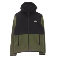 THE NORTH FACE ノースフェイス TKA Glacier Full Zip Hoodie マイクロフリース フルジップフーディー ジャケット カーキ系 ブラック系 M【中古】