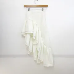 グレイル ティアードスカート アシンメトリー 未使用 ストレッチ ボトムス 白 レディース Sサイズ ホワイト GRAIL