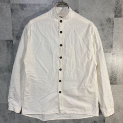 フランス製 GARMENT REPRODUCTION OF WORKERS ガーメント リプロダクション オブ ワーカーズ バンドカラーシャツ コットン オフホワイト 2