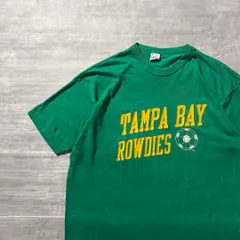 Champion / 80's usa製 print football T-shirt size XL 【バータグ、アメリカ製、シングルステッチ】champion古着Tシャツアメカジ