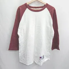 ◇ ⊂ Φ Champion チャンピオン 長袖 ロンT サイズM ホワイト ブラウン メンズ E  【1501230024105】