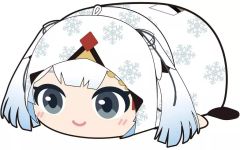 [신품] 봉제 장난감 유키 미쿠 2018 포테 코로 마스코트 BIG2 (박제 장난감) [유키 미쿠 (SNOW MIKU)]