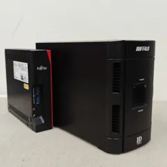 NAS初心者向け/Fujitsu FUTRO S740 FMVC08001/小型PC/シンクライアント/Celeron J4105/メモリ4GB/SSD 32GB/OS OpenMediaVault/Wi-Fi/有線LAN/HDDケース 2TBx2本入りセット