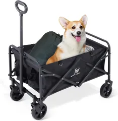 アウトドアキャリーワゴン　ブラック　sl-lc120-BK-mc599